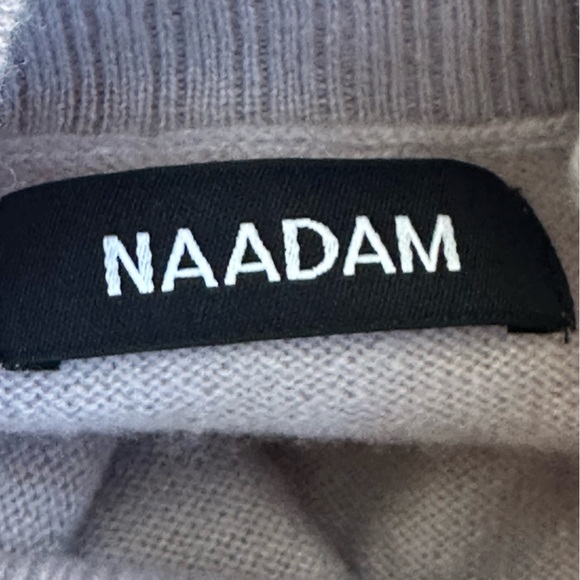 NAADAM Cashmere Drop Shoulder Hi-Lo High Neck Sweater Size XS New Without Tags! - Picture 5 of 6